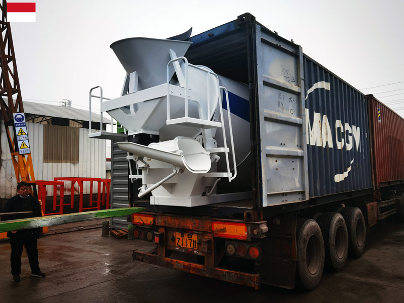 3.5m3 concrete mixer drum to Indonesia loaded