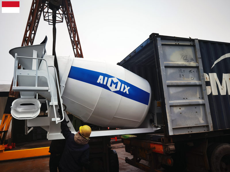 3.5m3 concrete mixer drum to Indonesia loading