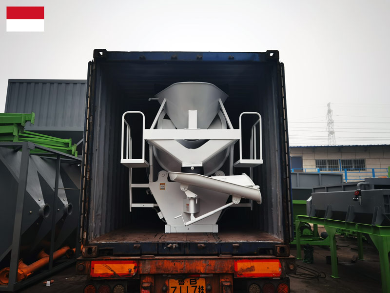 AIMIX 3.5m3 concrete mixer drum to Indonesia loaded