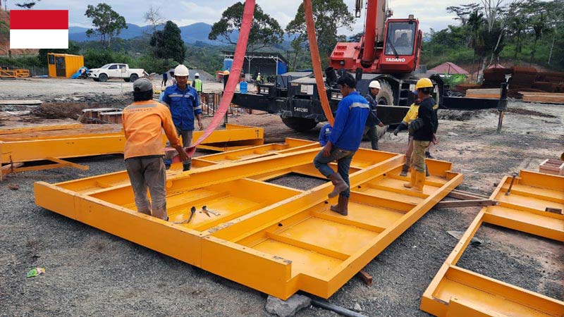 AJ90 Batching Plant Installation in Indonesia