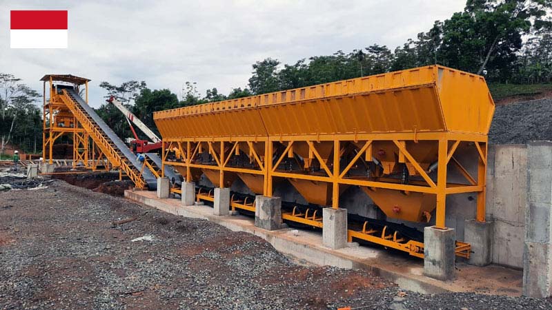 batching plant installation in Jambi Sumatra