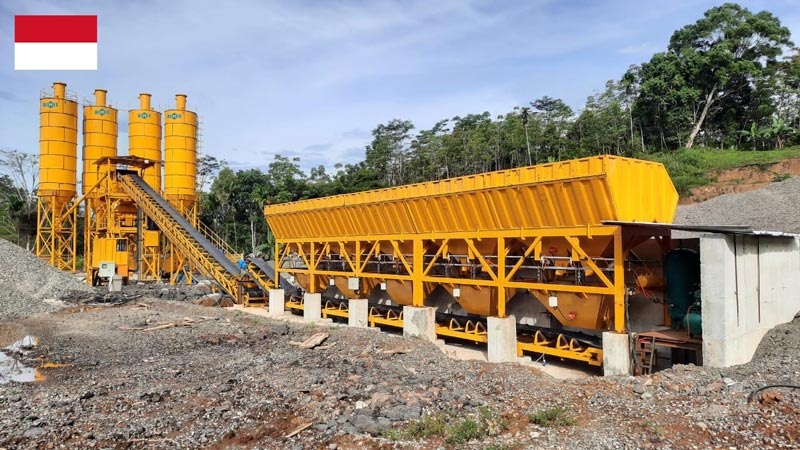batching plant installed in Indonesia