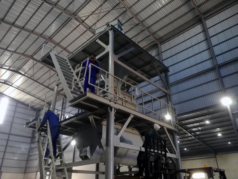 20 ton dry mix mortar plant in Zambia