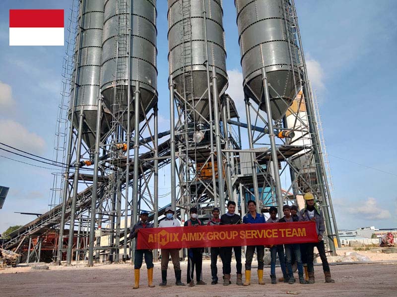 AJ120 batching plant in Indonesia