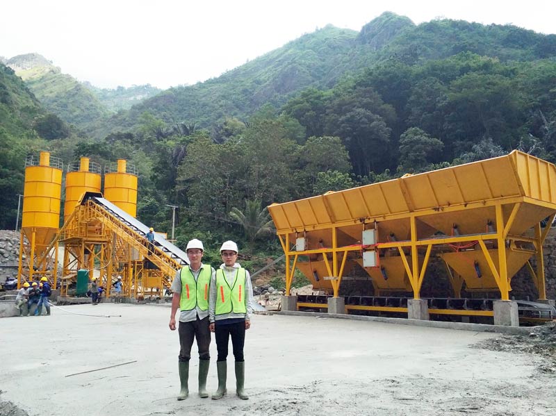 AJ90 dry mix batching plant