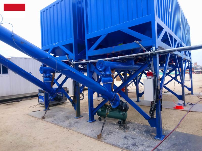 horizontal cement silo