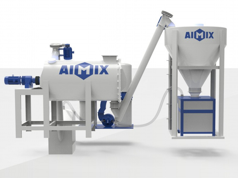 simple type dry mortar plant