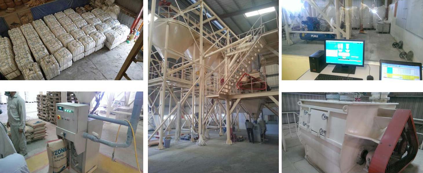 Mesin skim coat 10 ton di Vietnam