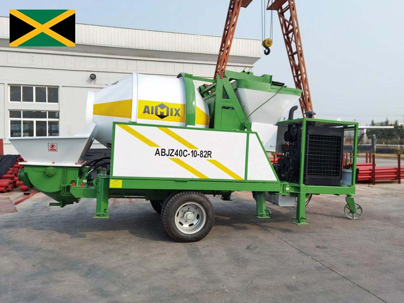 ABJZ40C diesel concrete mixer pump to Jamaica