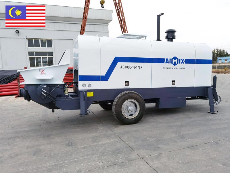 ABT80C diesel concrete pump sent to Malaysia