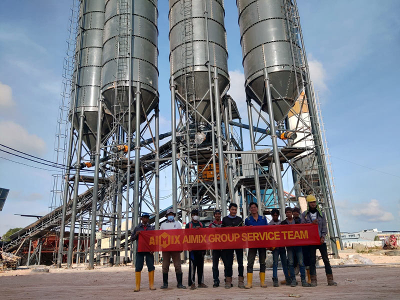 AJ120 Concrete Batching Plant In Terdekat Indonesia