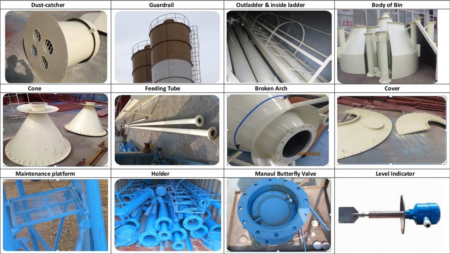 main components of cement silo