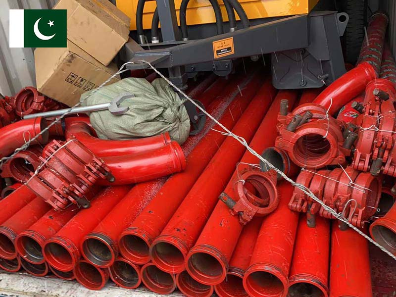 ABT60C Diesel Concrete Pump to Pakistan loaded