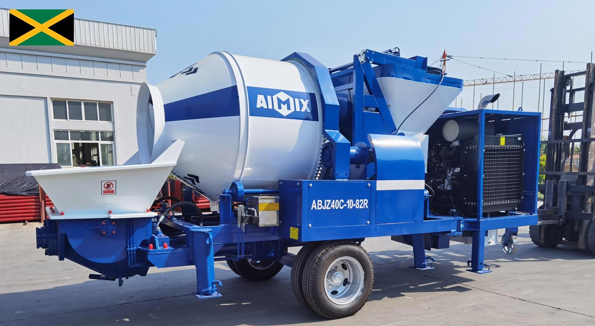 40m3 diesel concrete mixer pump to Jamaica loading