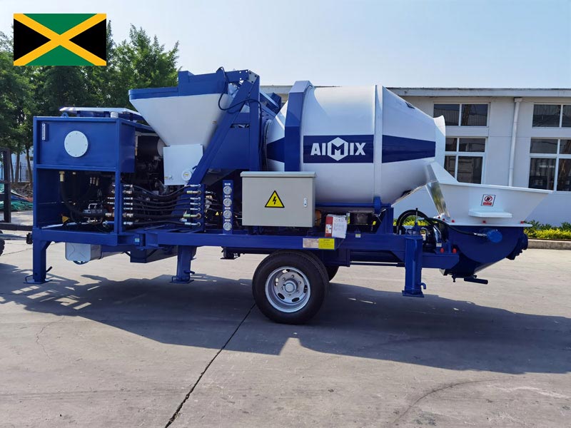 ABJZ40C diesel concrete mixer pump to Jamaica