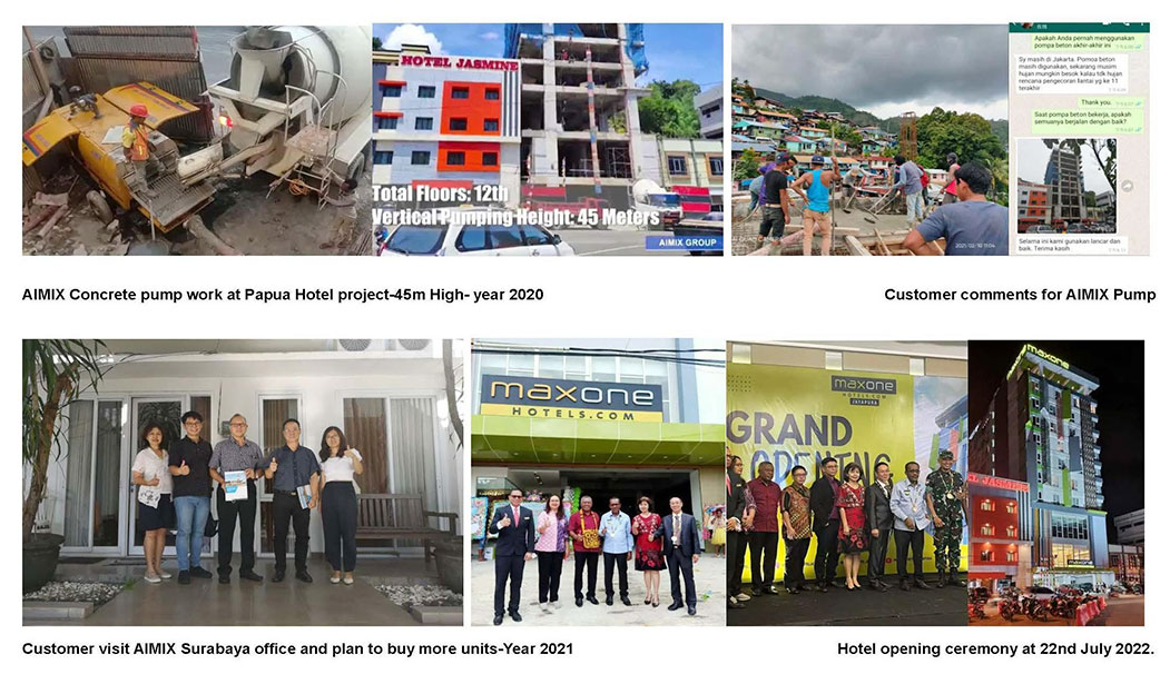 aimix 40m3 concrete pump