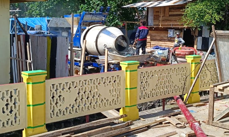 40m3 concrete mixer pump working in Kalimantan