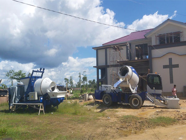 cement mixer hydraulic pump for church construction