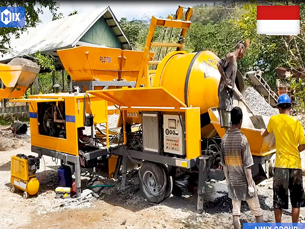 small diesel concrete mixer pump 40m3