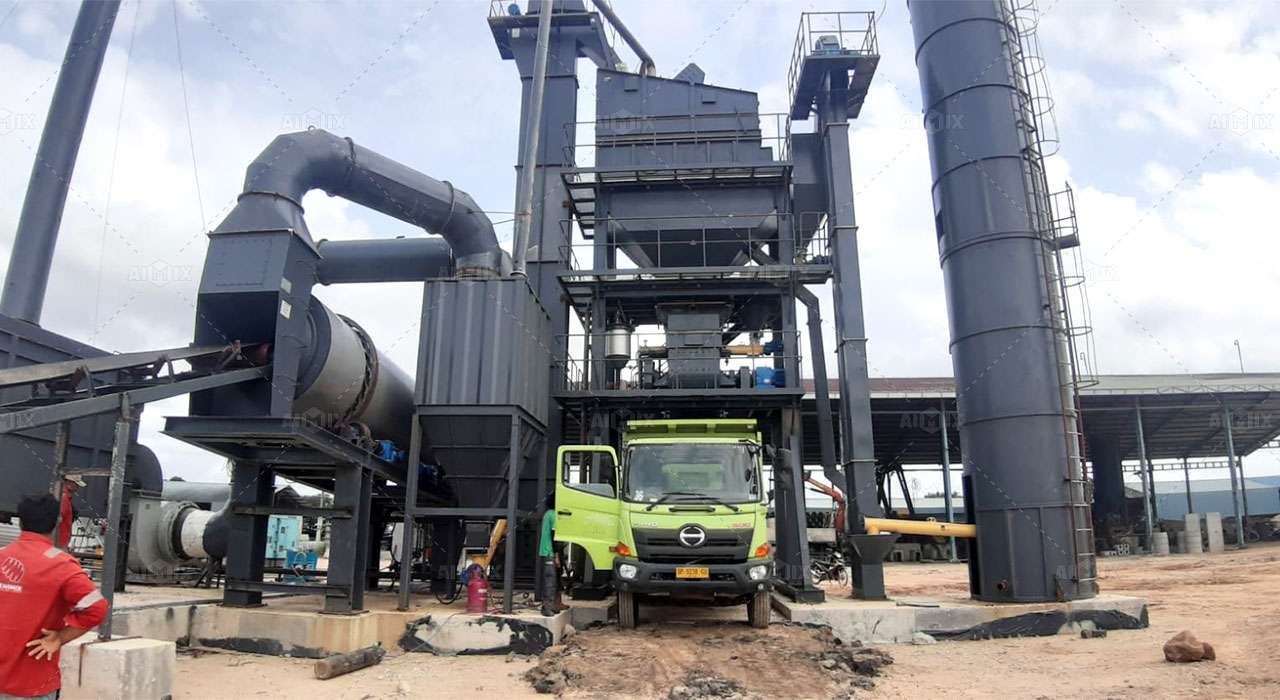 80tph asphalt mixing plant in Macroad