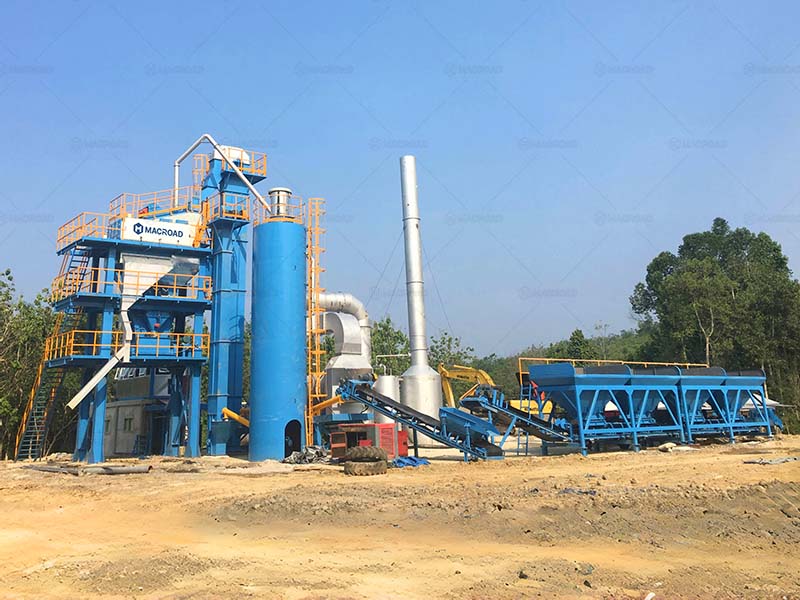 80tph asphalt batch plant for road projects in Palembang