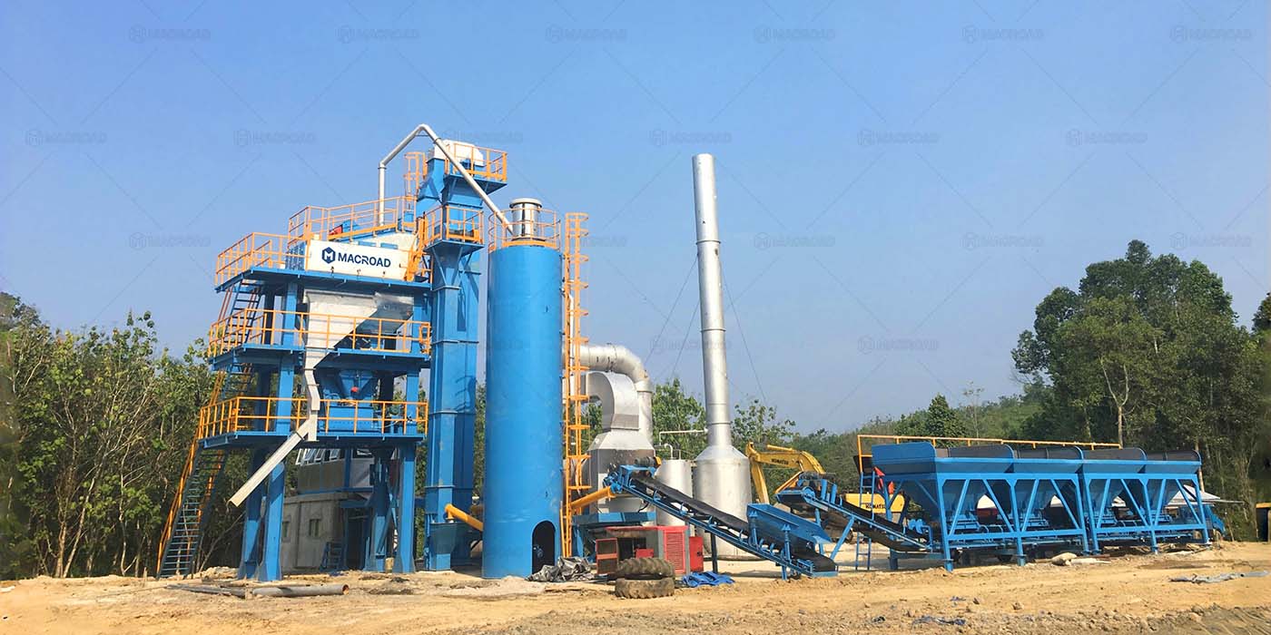 80tph asphalt batching plant for road projects in Palembang