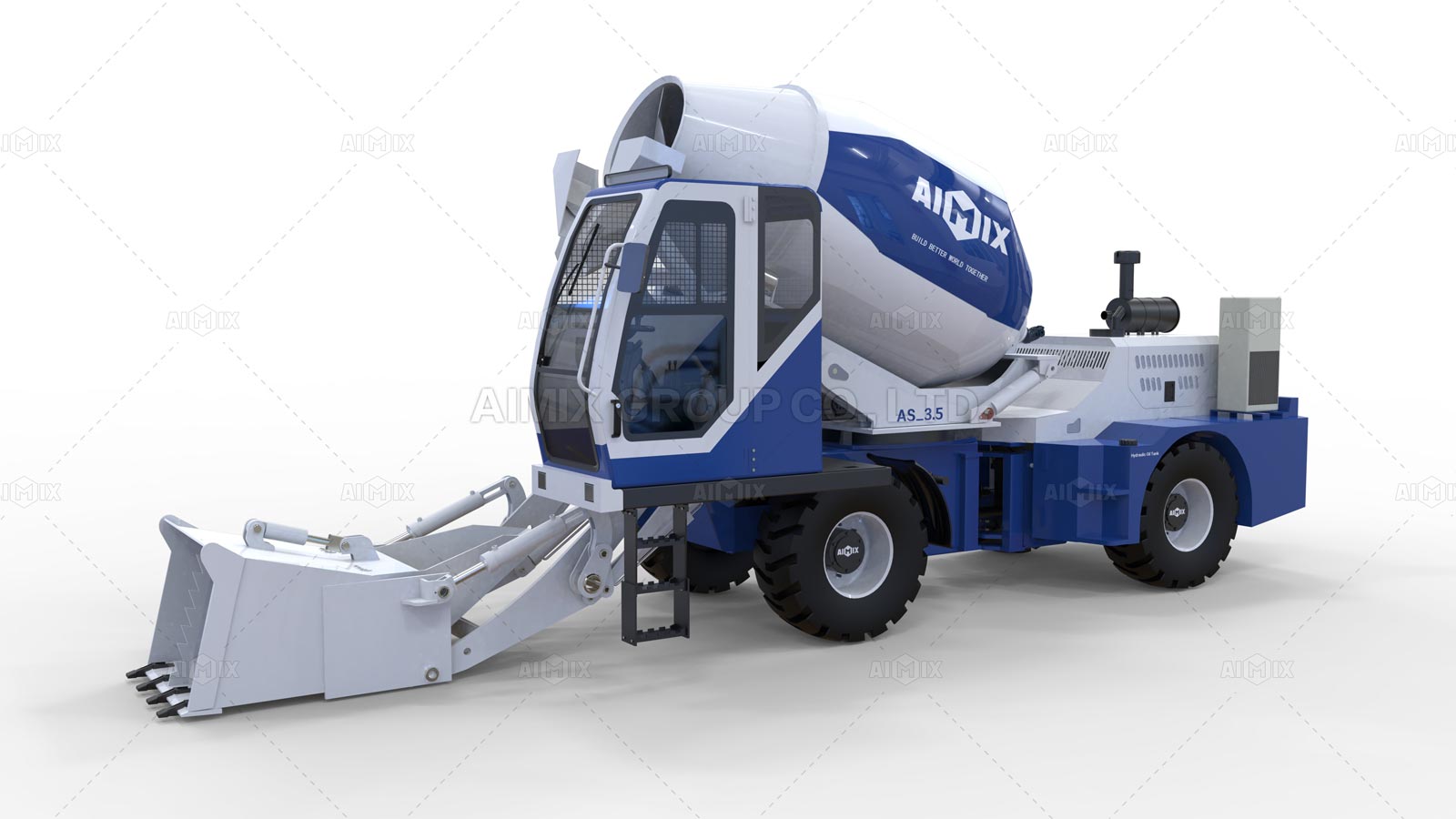 self-loading concrete mixer as35