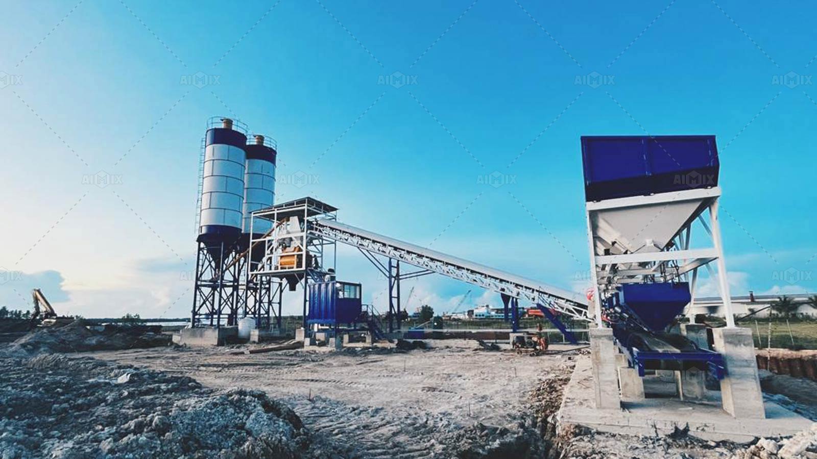 batching plant in Kalimantan Terakan, Indonesia