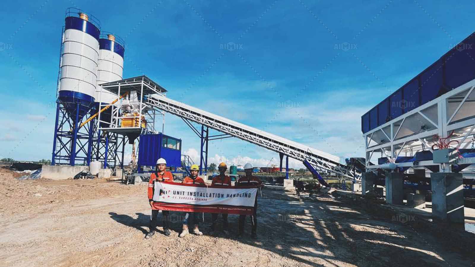 concrete batching plant in Indonesia