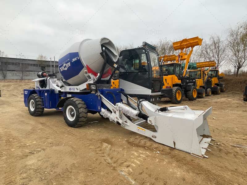 concrete mixer truck self loading