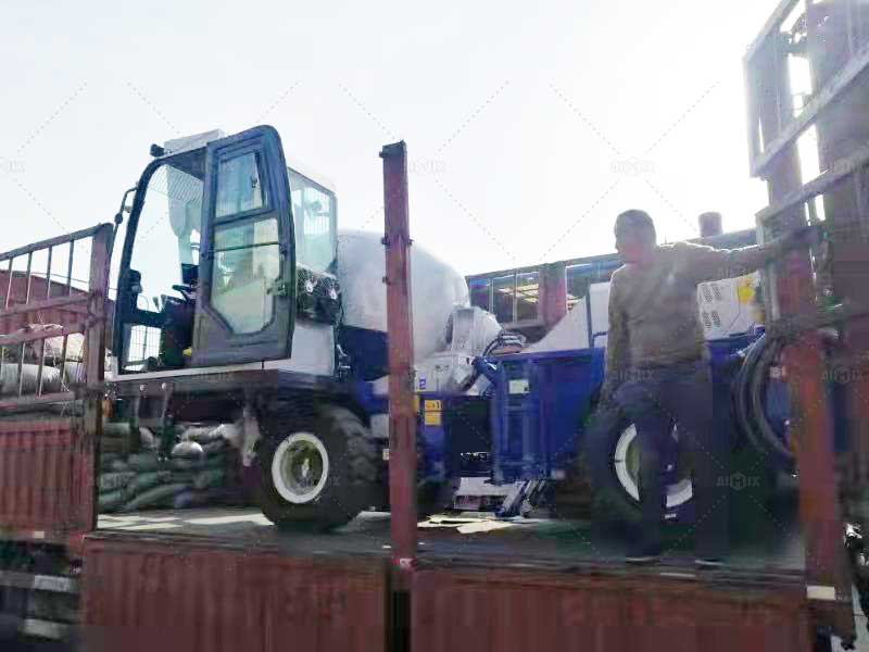 1.2 m³ self concrete mixer delivery