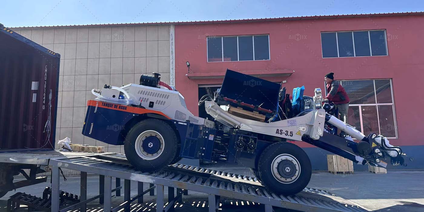 3.5 cbm self loader for container