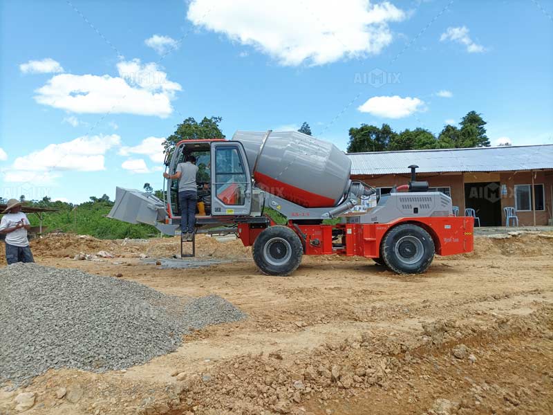 3.5 m³ self loading transit mixer