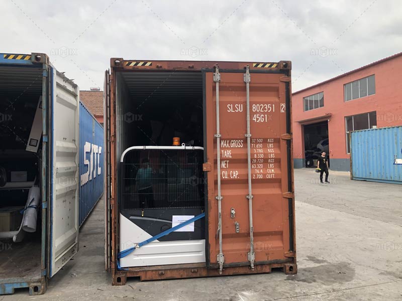 packaging self loaders in containers