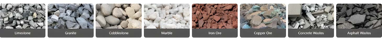 raw material of the crusher plant