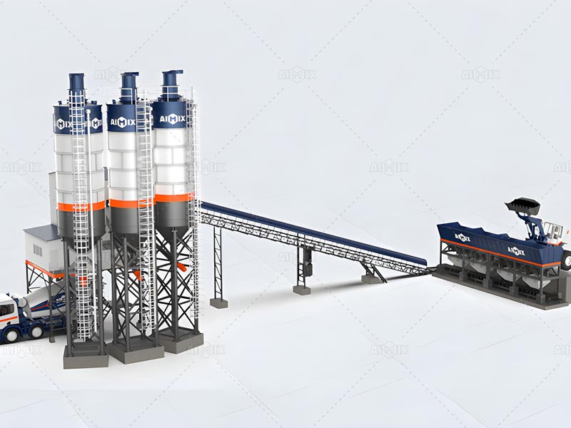 stationary concrete batch plant for sale