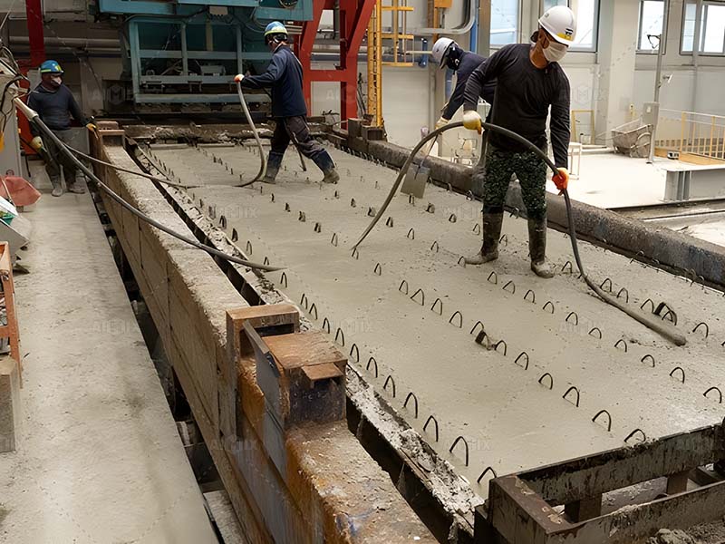 small precast concrete production