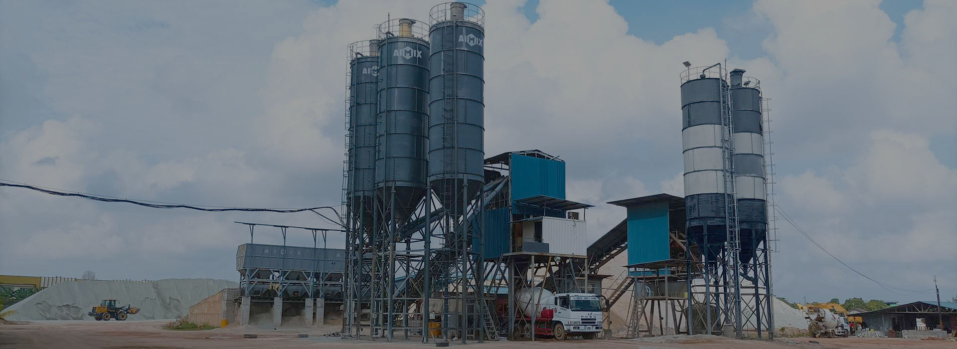 120cbm stationary wet mix concrete plant in Batam, Indonesia