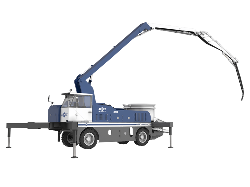 20m wheel concrete pump mixer boom type Indonesia