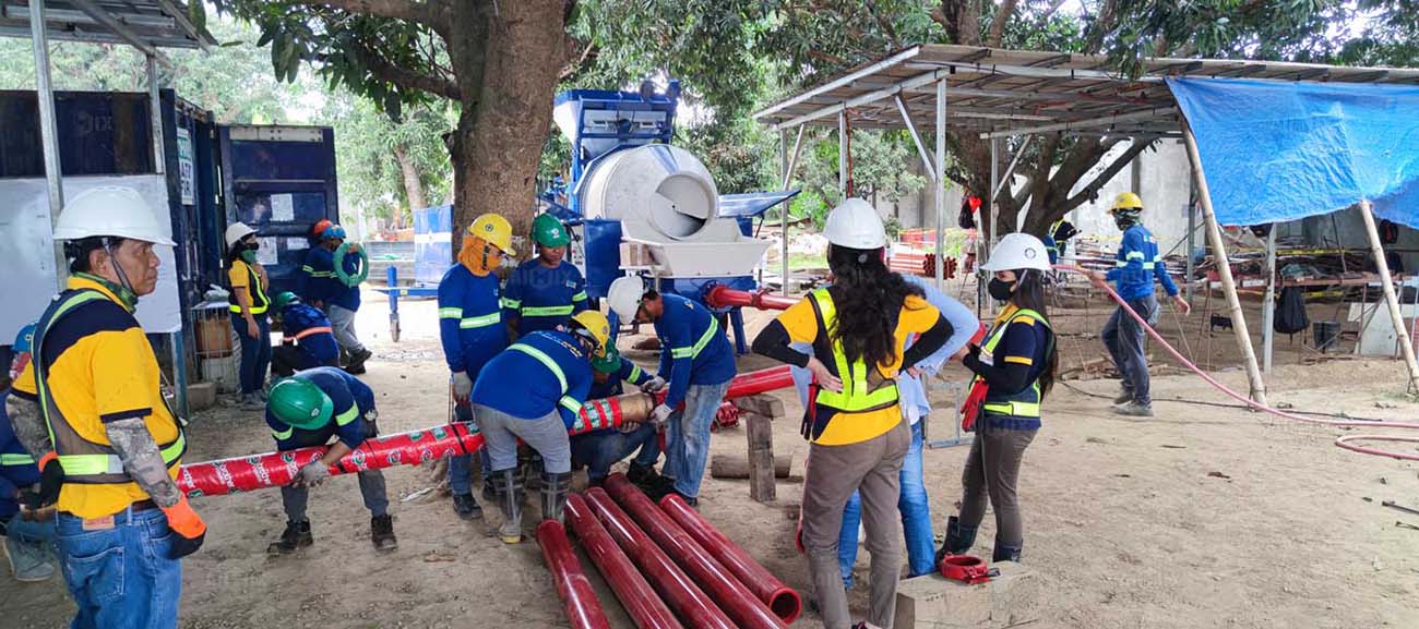 40 cubic meters per hour with mixer for house construction