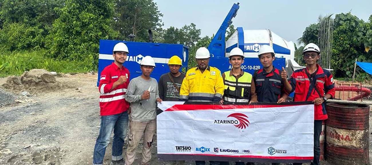 ABJZ40C concrete mixer pump for sale di Indonesia