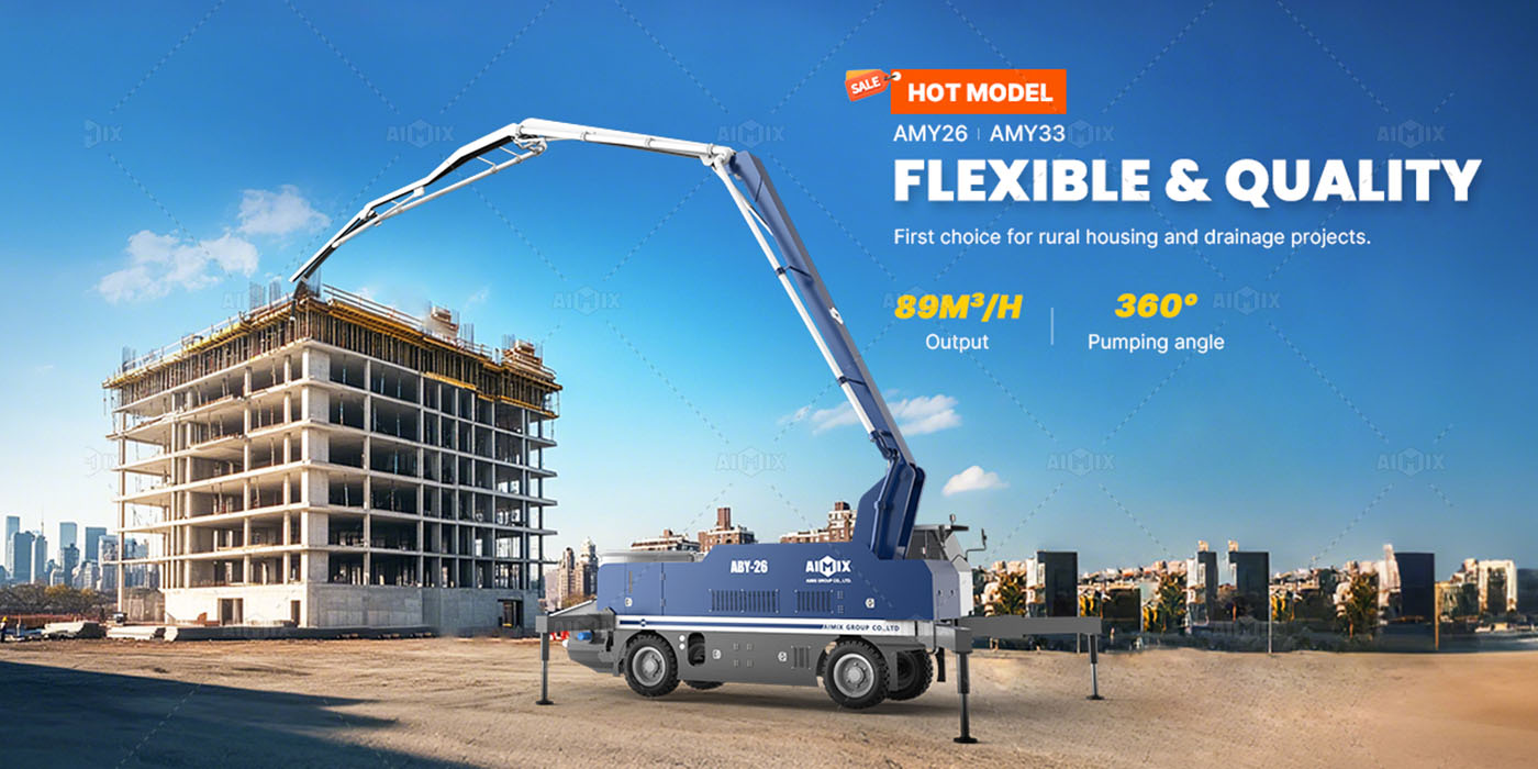 AIMIX concrete boom pump for sale in Indonesia