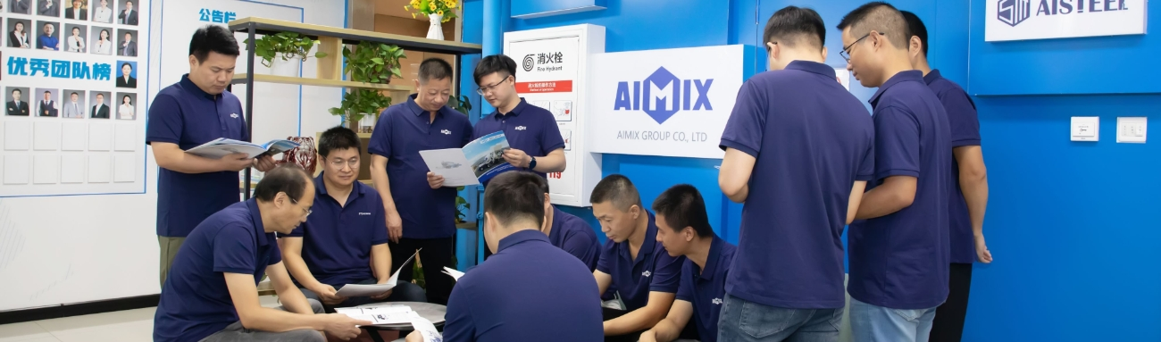 AIMIX wet mix concrete plant Team Indonesia