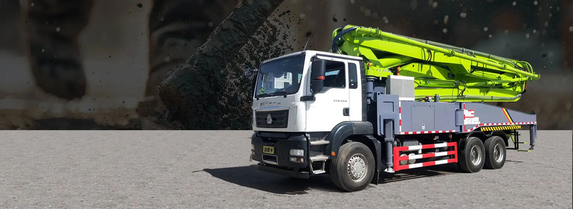 Truck Mounted Concrete Boom Pump Banner for sale