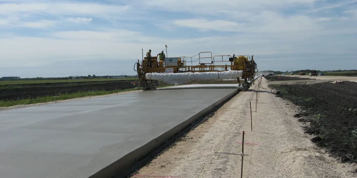 concrete road paving of batching plant meaning