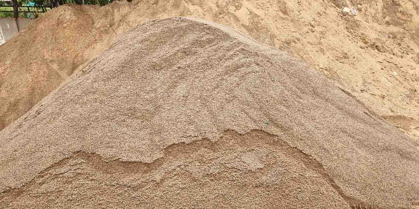 construction river sand of nature sand