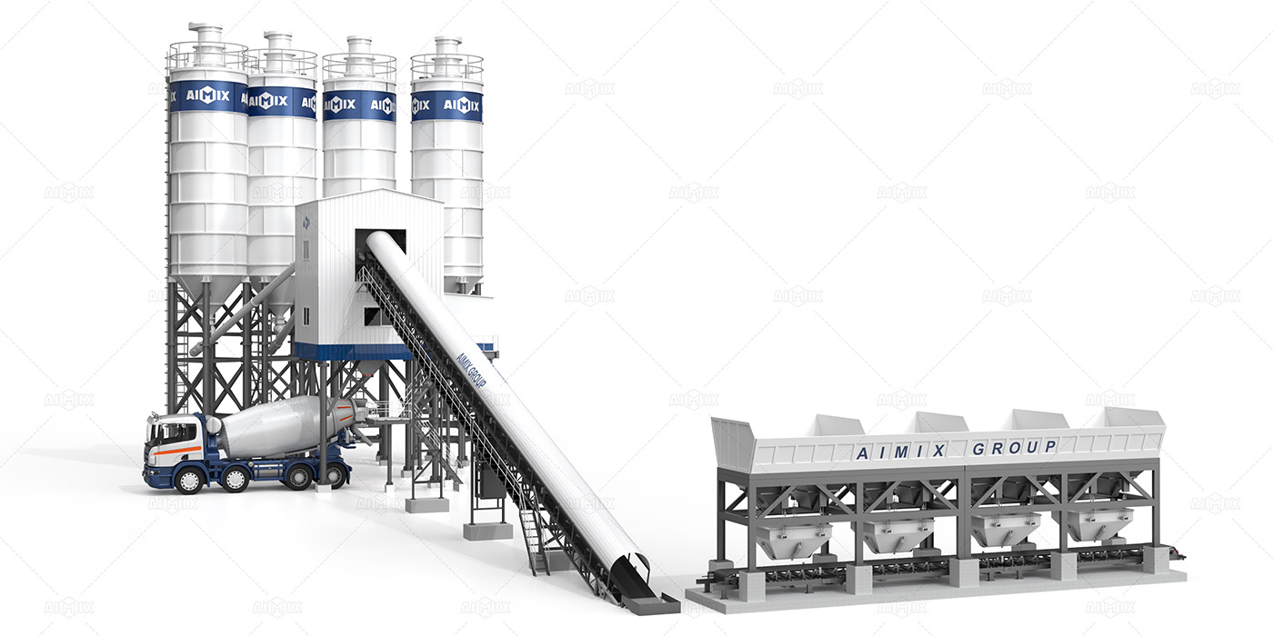 180cbm per hour stationary batch plant for sale in Indonesia