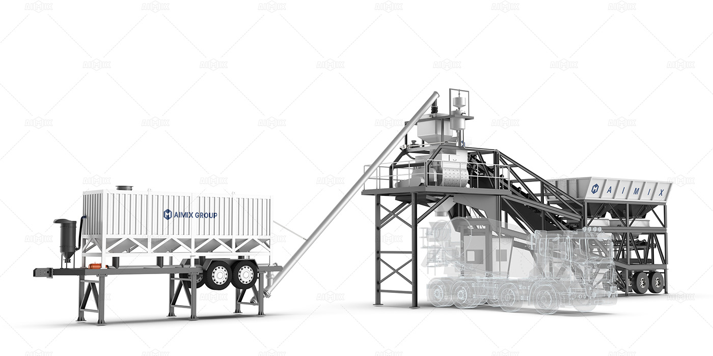 60cbm per hour mobile concrete plant for sale in Indonesia