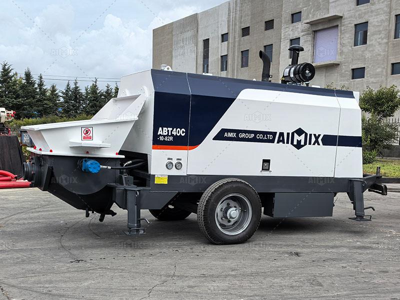 ABT40C trailer concrete pump for sale in Indonesia