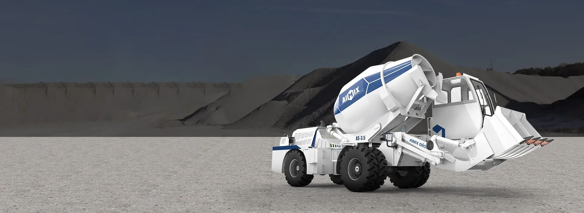 AIMIX self loading concrete mixer price for construction projects in Indonesia